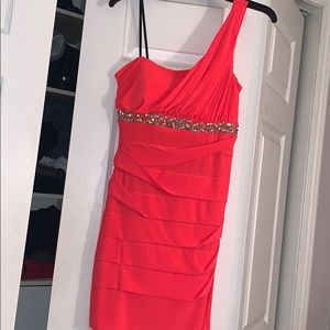 Formal bright coral dress! Women’s size large